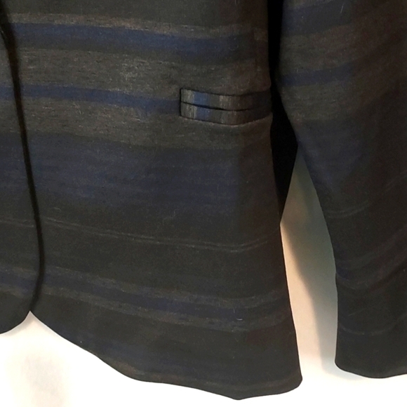 ASHLEY STEWART Career lined shape fit stripe blazer jacket plus sz 26 - Picture 6 of 9